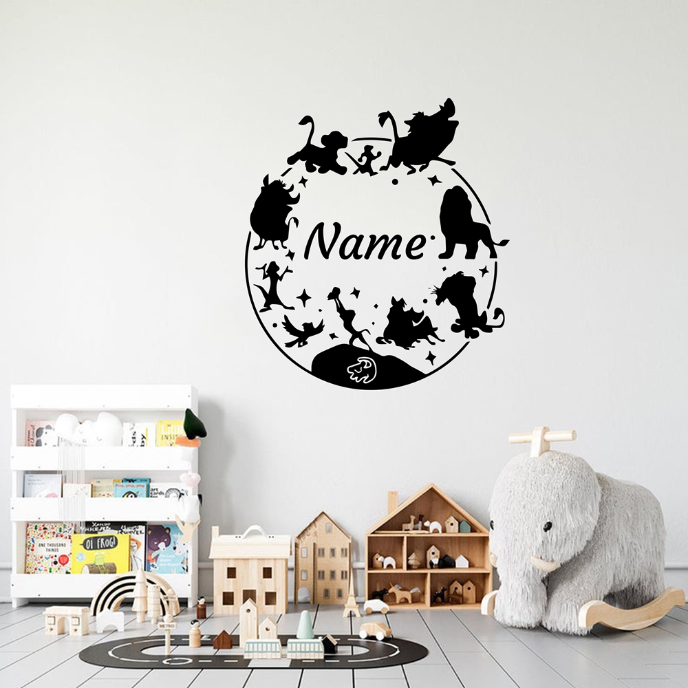 Wall Decal Nursery - ملصق جداري إبداعي على شكل حيوان