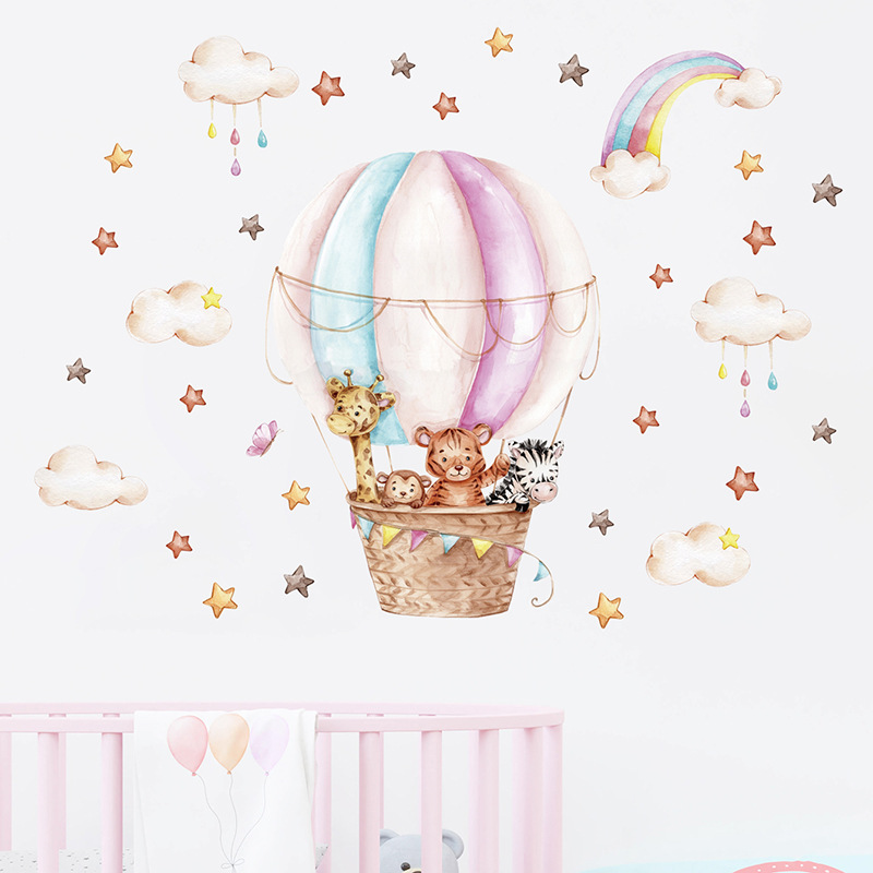 Baby Nursery Pink - ملصقات جدارية على شكل بالون هواء