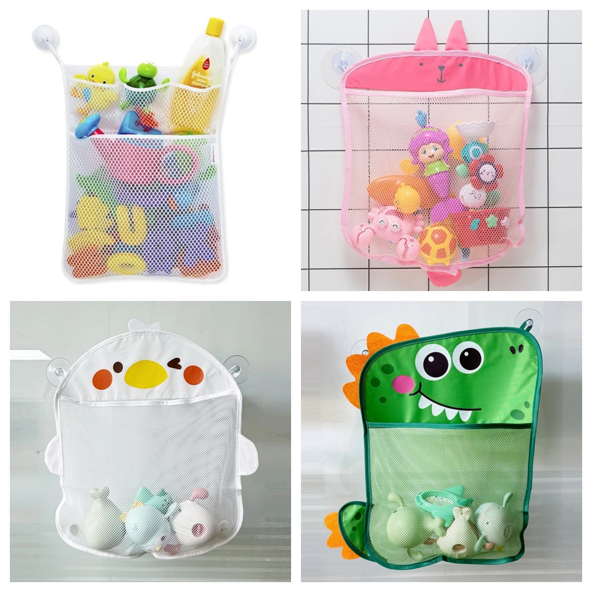 Storage Basket Fabric - حقيبة شبكية لحمام الأطفال بأشكال حيوانات