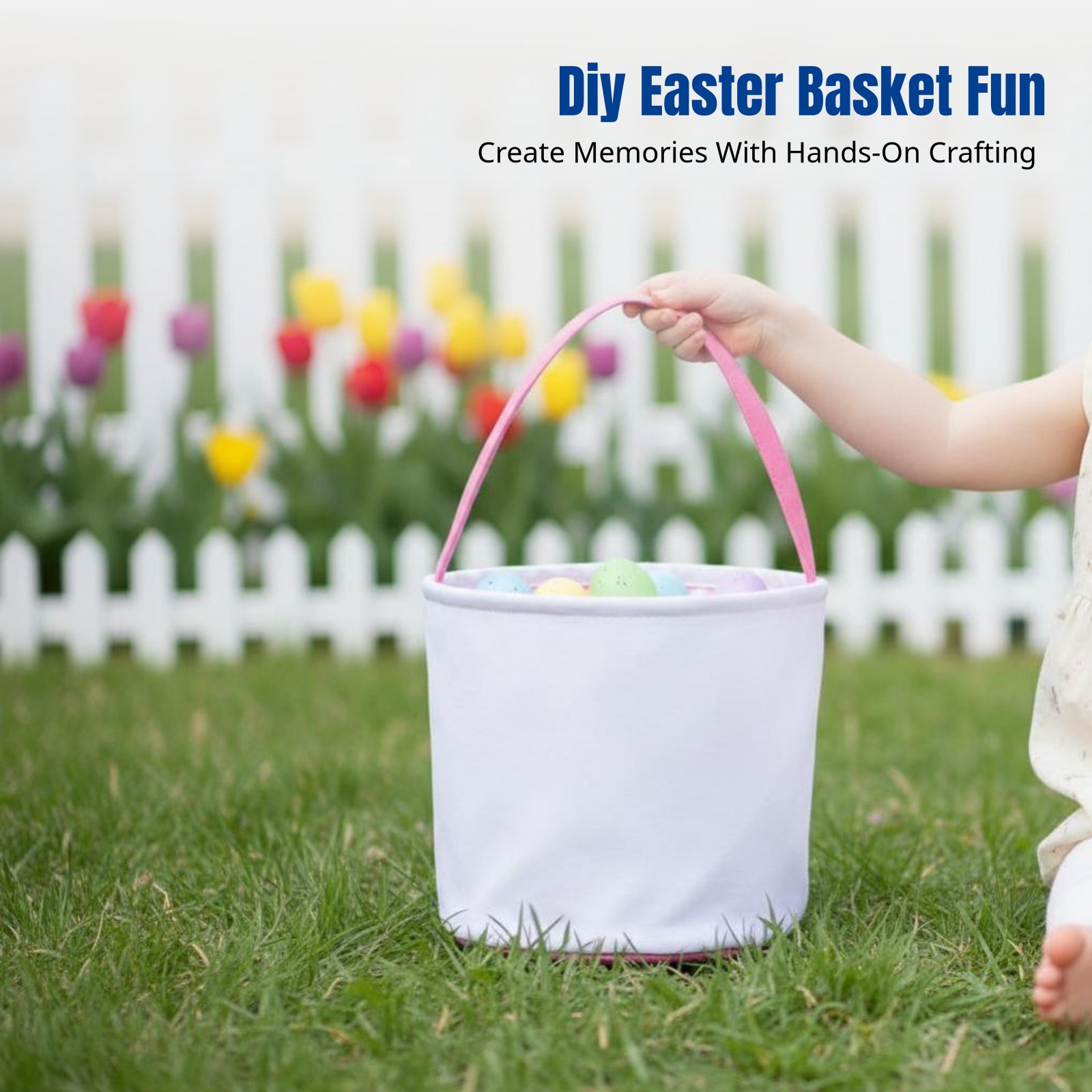 Storage Basket Fabric - سلة عيد الفصح من القماش القابل