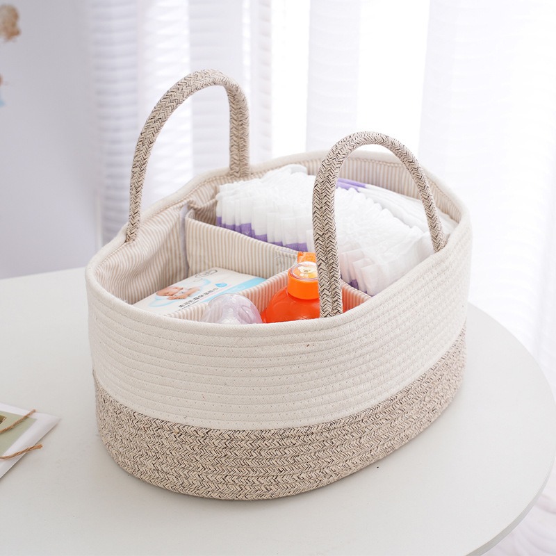 Storage Basket Fabric - طوي حفاضات العلبة تنظيم القطن حبل