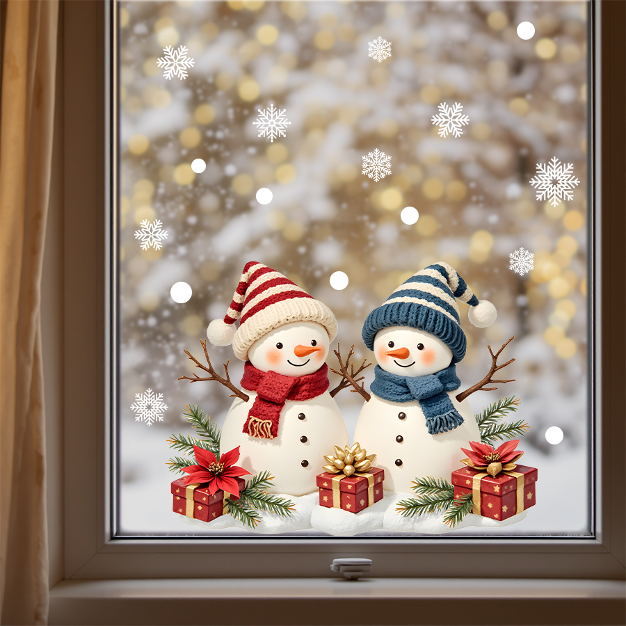 ​ عيد الميلاد ملصقات نافذة ثلج - مراجعة Wall Decal Nursery وسعره