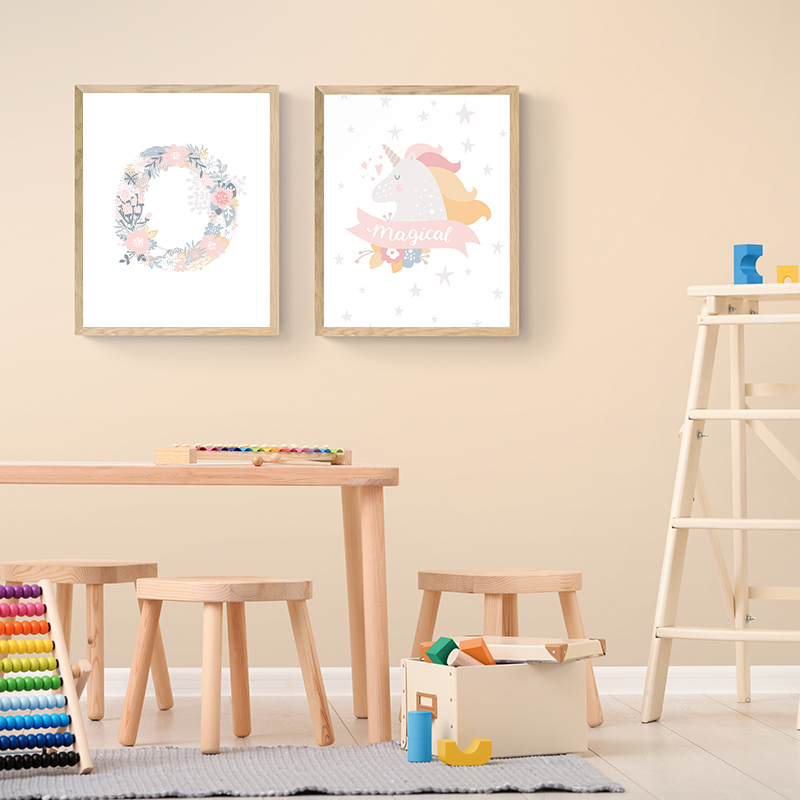 لوحة فنية جدارية بدون إطار بتص - مراجعة Baby Nursery Pink وسعره