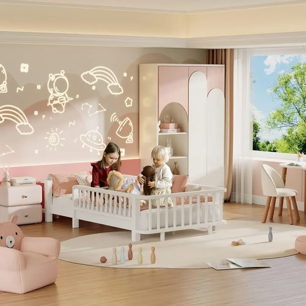 سرير خشبي صلب مزدوج مع حواجز ل - مراجعة Bed Rail Toddler وسعره