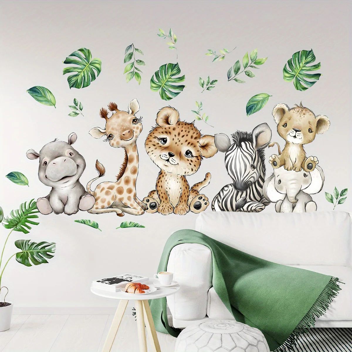 1 قطعة الكرتون لطيف فرس النهر  - مراجعة Wall Decal Nursery وسعره