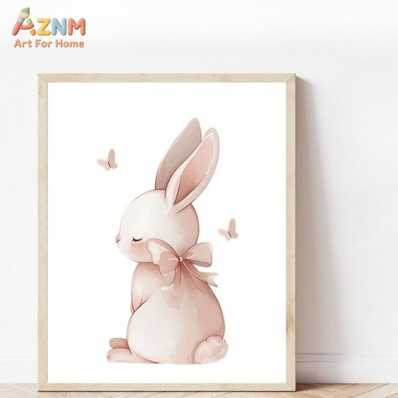 لوحة فنية على قماش من AZNM بتص - مراجعة Baby Nursery Pink وسعره