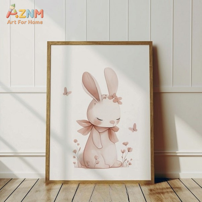 لوحة فنية على قماش من AZNM بتص - مراجعة Baby Nursery Pink وسعره