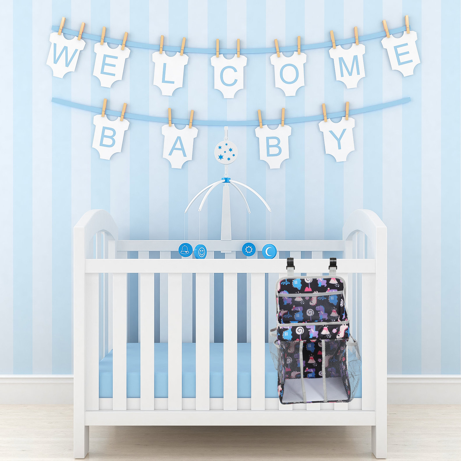 حقائب حفاضات، منظم تخزين لغرفة - مراجعة Baby Nursery Crib وسعره