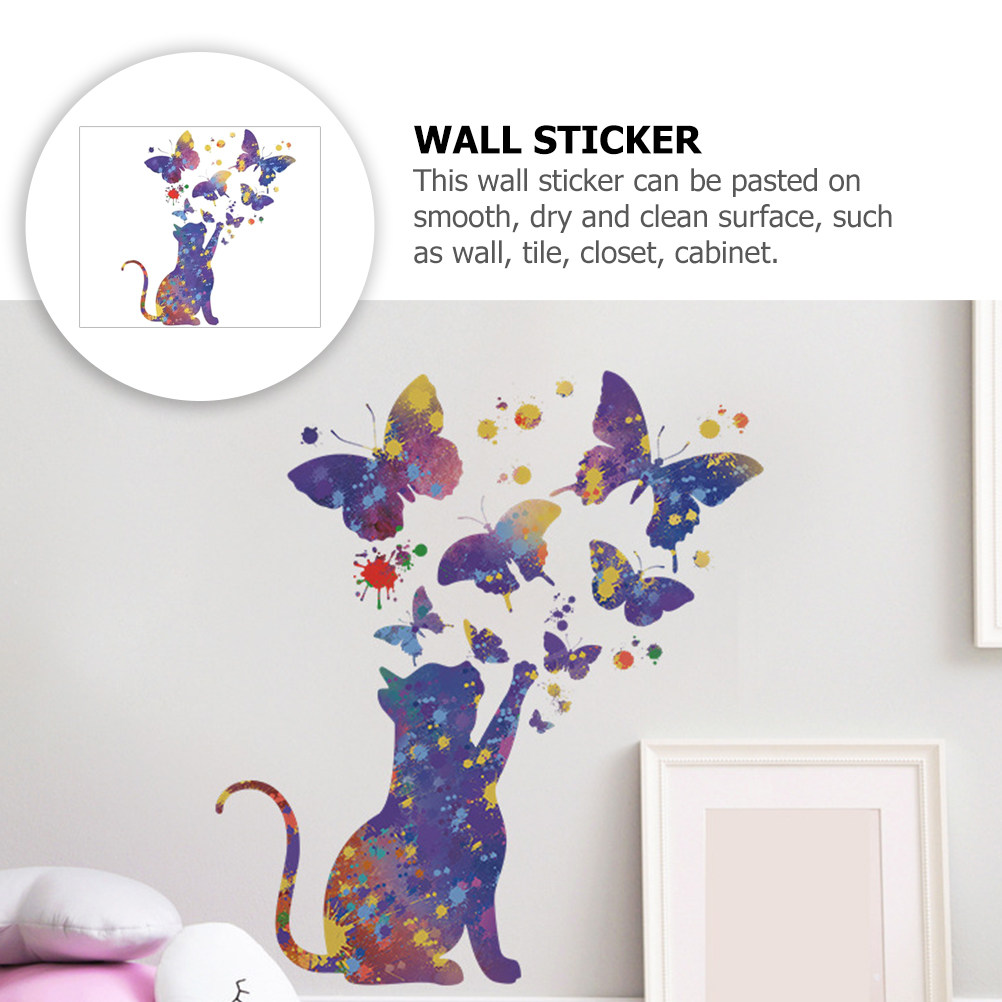 ملصق جداري على شكل قطة من مادة - مراجعة Wall Decal Nursery وسعره