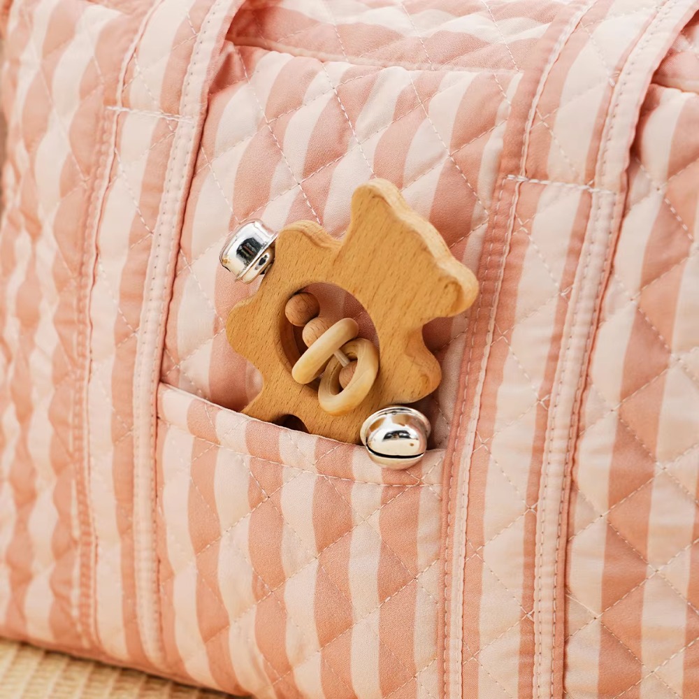 حقيبة أمومة أنيقة مبطنة متعددة - مراجعة Baby Nursery Bags وسعره