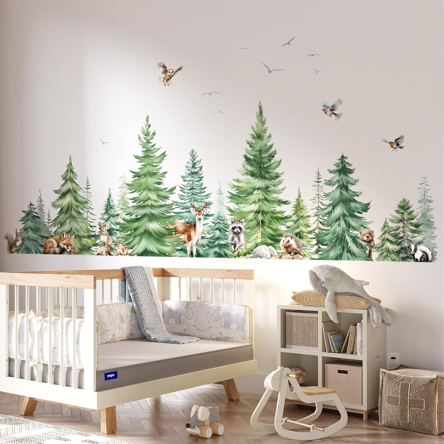 ملصقات حائط كبيرة بألوان مائية - مراجعة Baby Nursery Labels وسعره