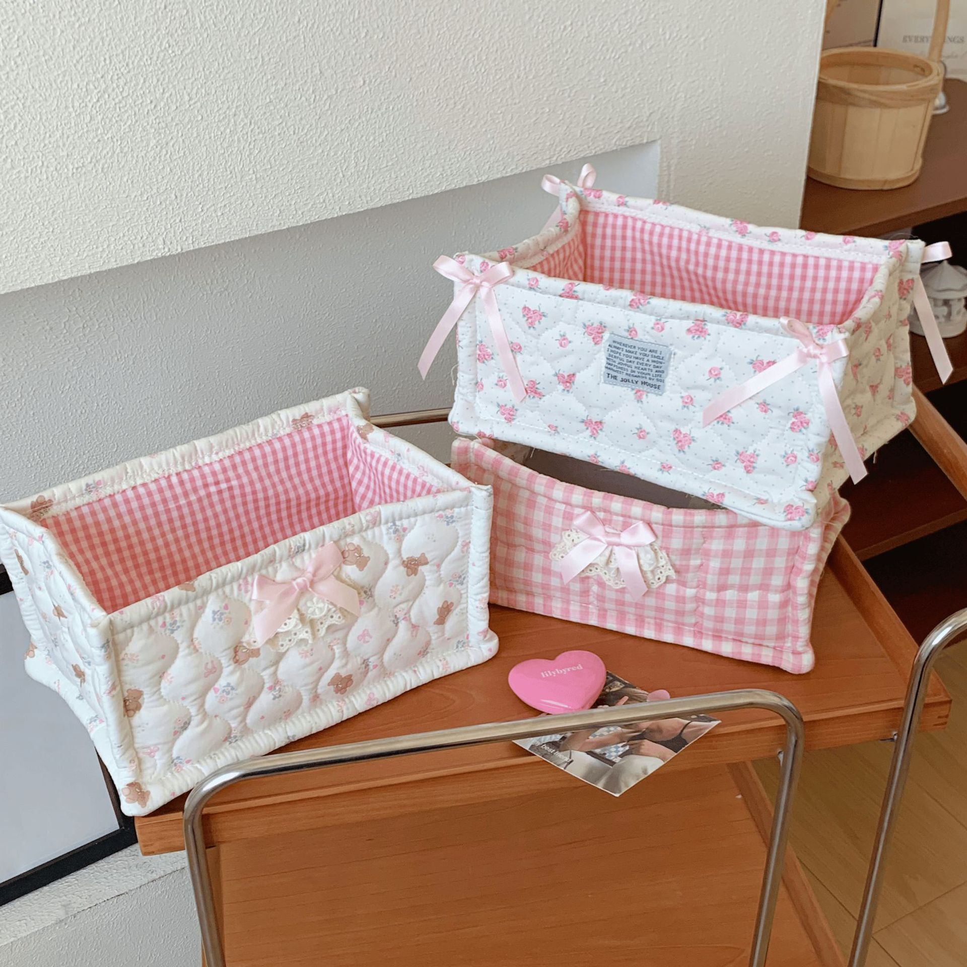 سلة تخزين مكتبية لطيفة ذات قيم - مراجعة Storage Basket Fabric وسعره