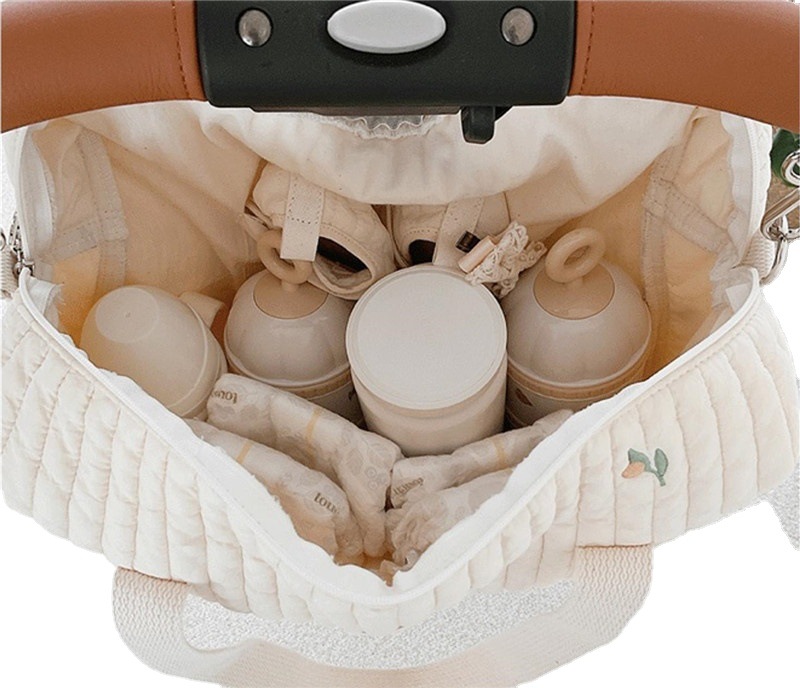 حقيبة حفاضات مطرزة قابلة للحمل - مراجعة Baby Bag Nursery وسعره
