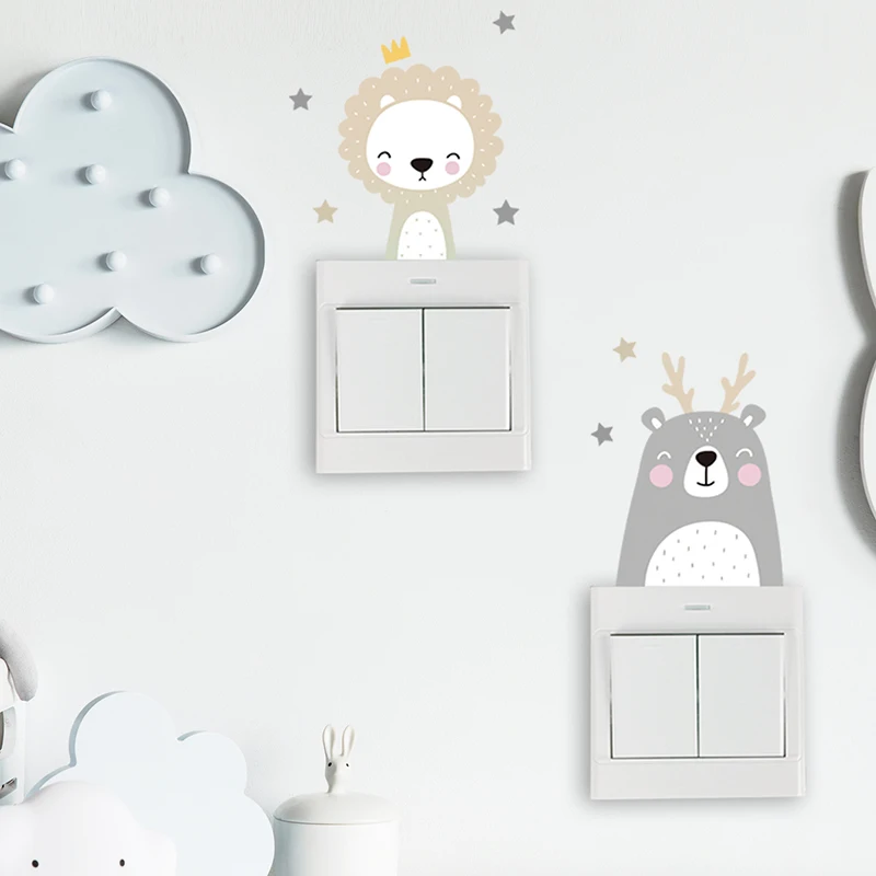 6 قطع من الملصقات الحيوانية ال - مراجعة Wall Decal Nursery وسعره