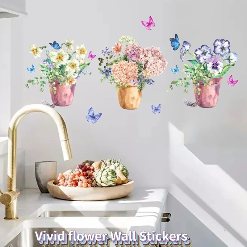 ملصقات جدارية لزهور الهيدرانجي - مراجعة Wall Decal Nursery وسعره