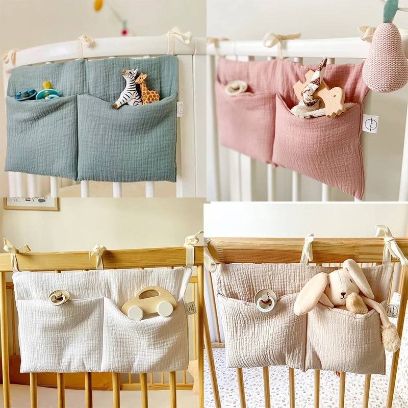 منظم سرير أطفال بجيبين، حقيبة  - مراجعة Baby Nursery Bags وسعره