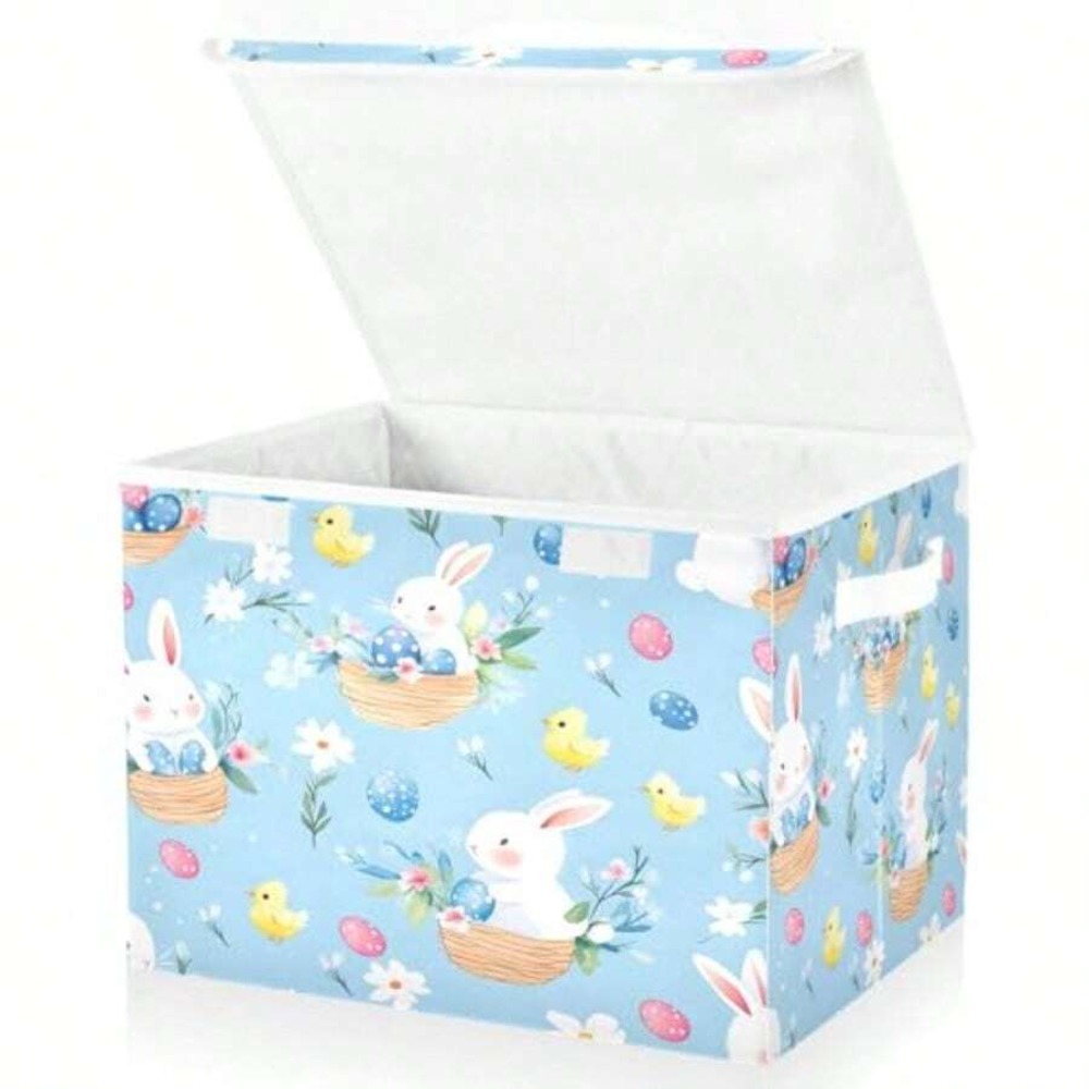 صناديق تخزين بنمط بيضة أرنب عي - مراجعة Storage Basket Fabric وسعره