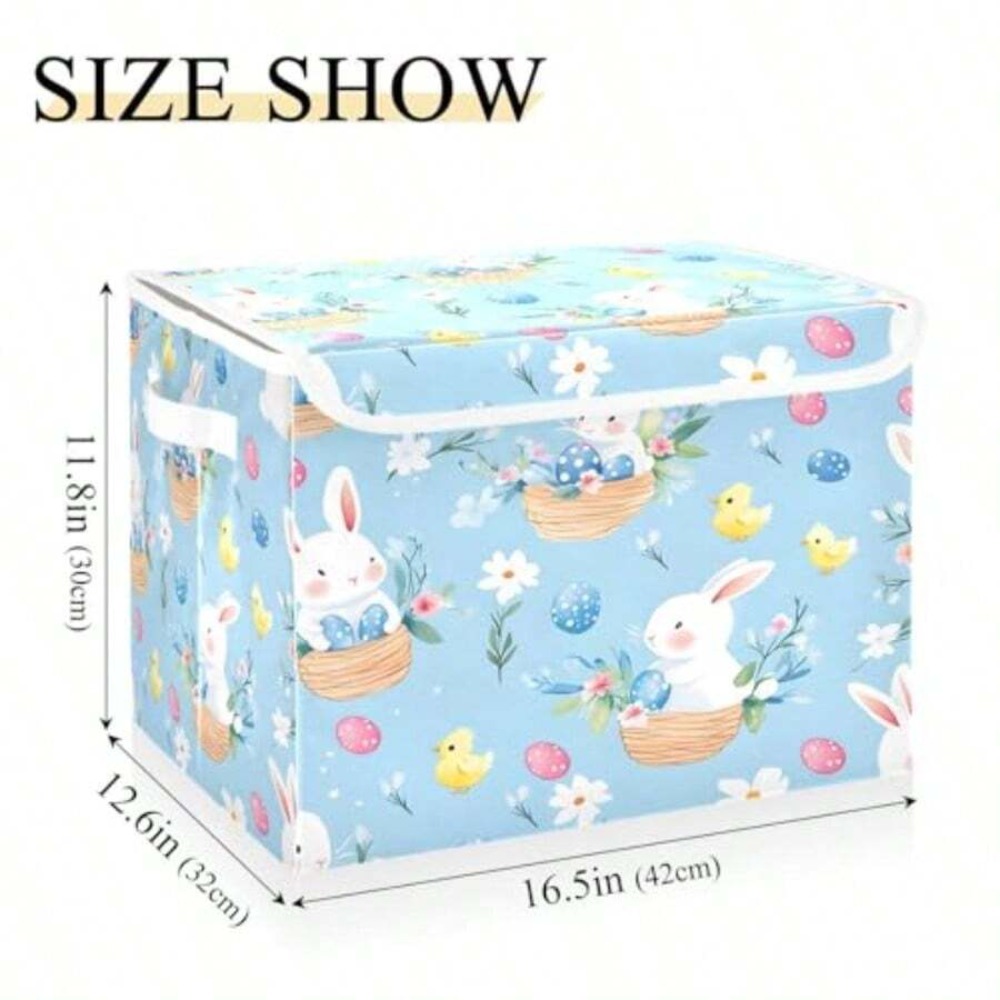 صناديق تخزين بنمط بيضة أرنب عي - مراجعة Storage Basket Fabric وسعره