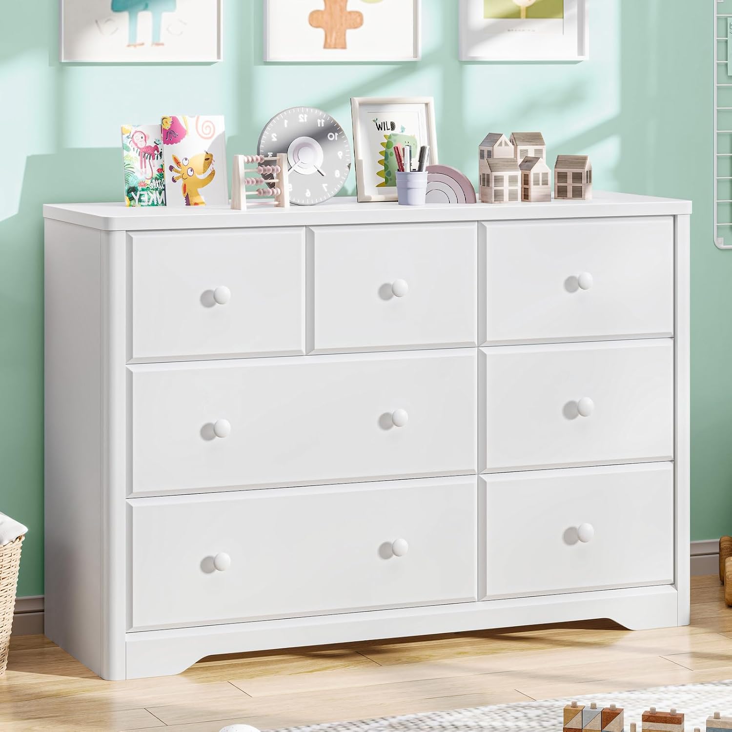 خزانة ملابس بـ 7 أدراج لغرفة ا - مراجعة Baby Nursery Drawers وسعره