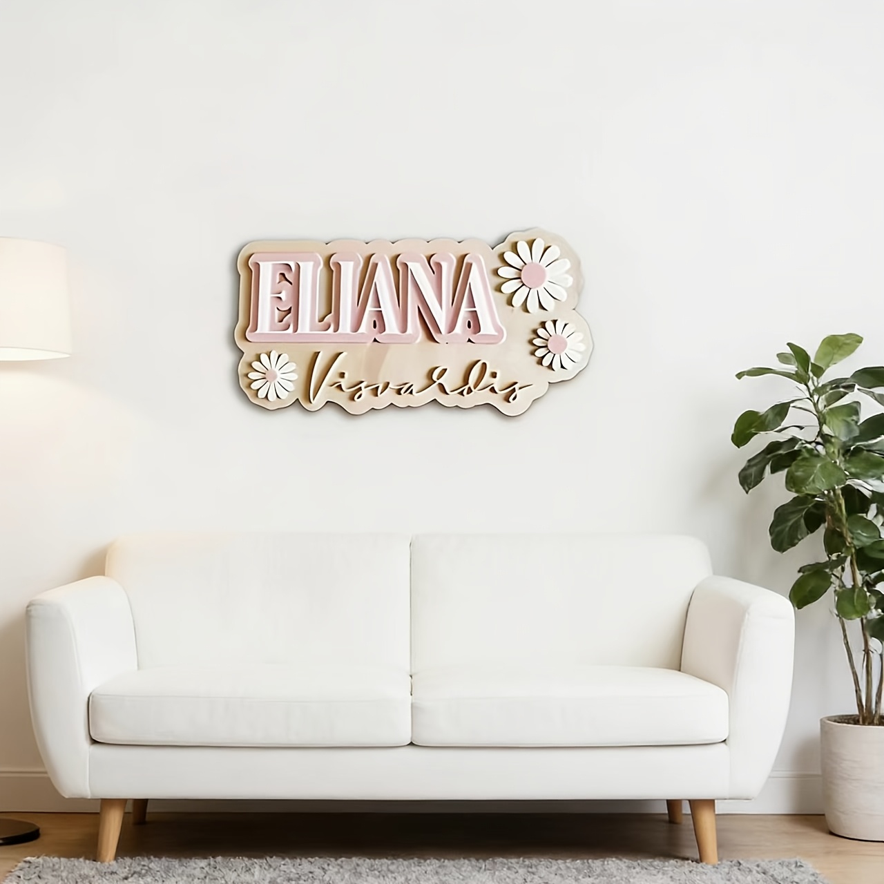 لافتة خشبية مزدوجة الأسماء قاب - مراجعة Baby Nursery Accent Wall وسعره