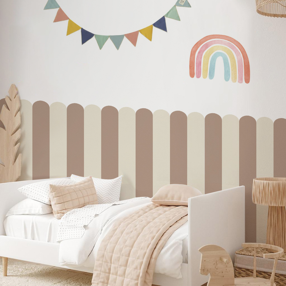 متعدد الألوان عمودي مخطط قوس خ - مراجعة Wall Decal Nursery وسعره