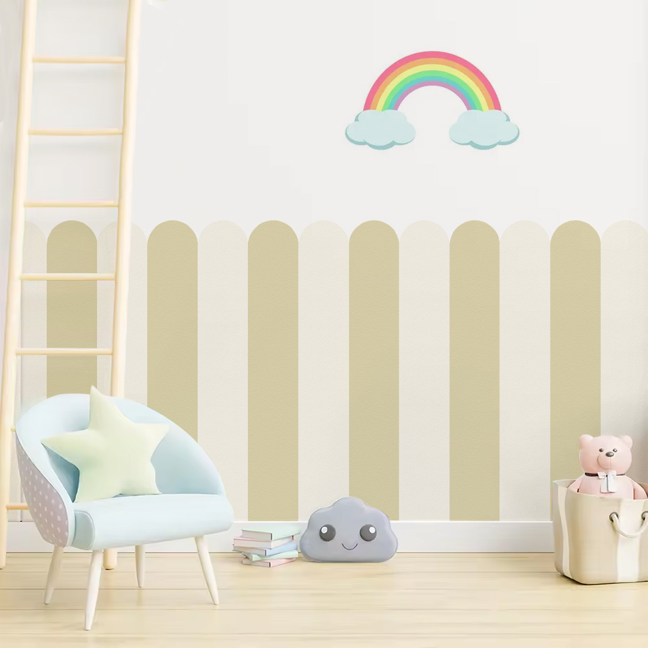 متعدد الألوان عمودي مخطط قوس خ - مراجعة Wall Decal Nursery وسعره